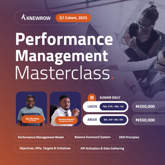 Performance Managmenet masterclass workshop lagos abuja nigeira